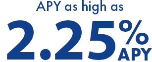 apy as high as 2.25% optimum rewards level (1)